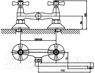 Смеситель Mixxus Smes 361 / MX0074