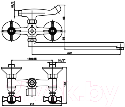 Смеситель Mixxus Zeus 140 / MX0181