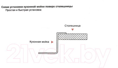 Купить Мойка кухонная Gerhans K34444 в Могилеве