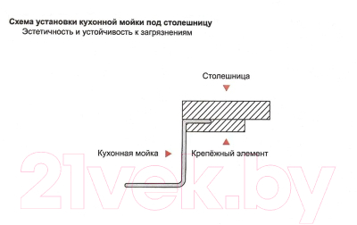 Купить Мойка кухонная Gerhans K34444 в Могилеве