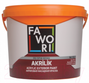 Краска Fawori Exterior Paint White для фасадных работ (10л, матовая)