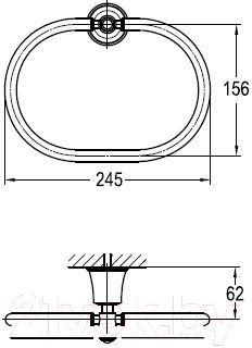 Кольцо для полотенца Cezares Liberty CZR-F-8985