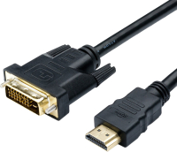 Адаптер ATcom AT3808 HDMI - DVI (1.8м, черный) - 