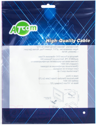 Адаптер ATcom AT3808 HDMI - DVI (1.8м, черный)