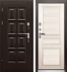 Входная дверь Промет Винтер-100 Дуб беленый/антик медь (98x206, левая) - 