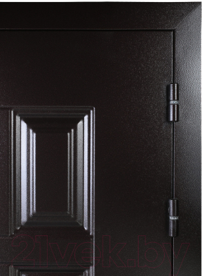 Входная дверь Промет Винтер-100 Дуб беленый/антик медь (98x206, левая)