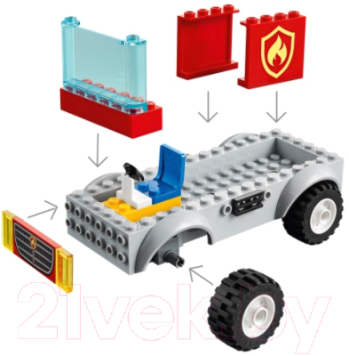 Конструктор Lego City Пожарная машина с лестницей / 60280