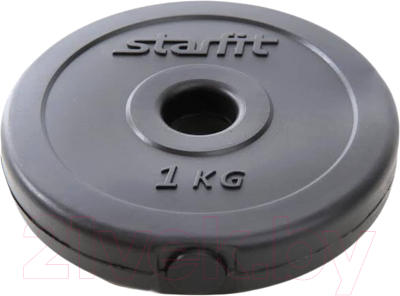 Диск для штанги Starfit BB-203 (1кг, черный)