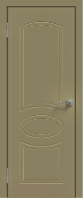 Дверь межкомнатная Юни Эмаль ПГ 02 80x200 (капучино)