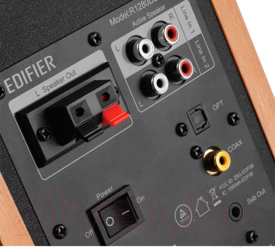 Мультимедиа акустика Edifier R1280DBs (коричневый)