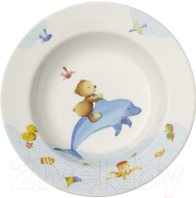 

Тарелка столовая глубокая Villeroy & Boch, Happy As A Bear / 14-8664-2751