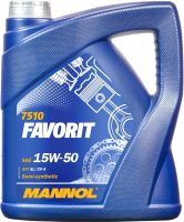 Моторное масло Mannol Favorit 15W50 SL/CF-4 / MN7510-4 (4л) - 