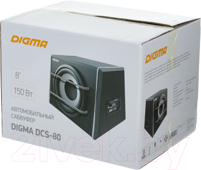 Корпусной активный сабвуфер Digma DCS-80