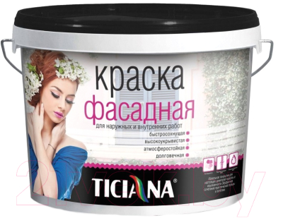 

Краска Ticiana, Белый, Фасадная База С