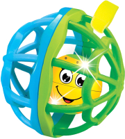 Развивающая игрушка Азбукварик Мячик Хохотуша / AZ-2049В (голубой/зеленый) - 