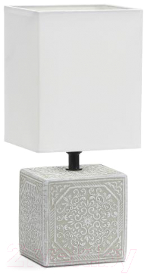 Прикроватная лампа Лючия Пьемонт 505 (серо-белый/белый)