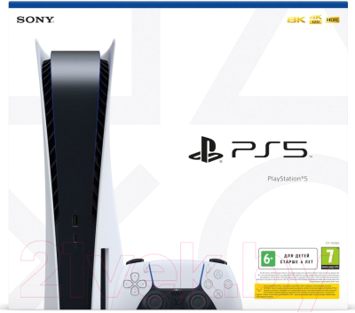 Игровая приставка Sony PS5 с дисководом (PS719398707) + геймпад PS5 (PS719399902)