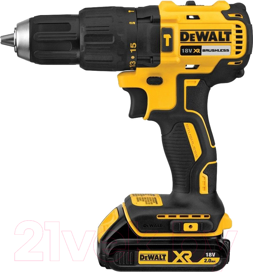 Профессиональная дрель-шуруповерт DeWalt DCD778D2T-QW