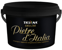Штукатурка готовая декоративная Ticiana Deluxe Pietra d'Italia с эффектом натурального камня (13л, травертина) - 