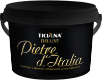 Штукатурка декоративная Ticiana Pietra d'Italia с эффектом натурального камня (900мл, травертина) - 