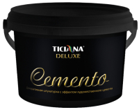 Штукатурка готовая декоративная Ticiana Cemеnto с эффектом художественного цемента (2.2л) - 