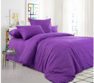 Комплект постельного белья Моё бельё Классик Эко 11983/3 2 (фиолетовый)