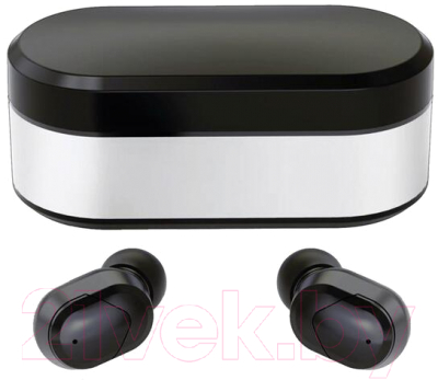 Беспроводные наушники Platinet PM1050B Bluetooth + зарядный футляр (черный)