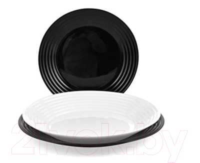 Набор тарелок Luminarc Harena Black/White N1518