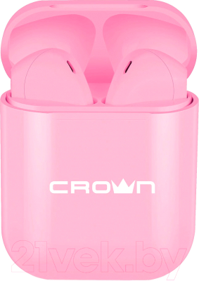 Беспроводные наушники Crown CMTWS-5005 (розовый)
