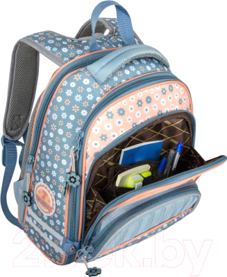 Школьный рюкзак Across ACR18-178-12 (синий/оранжевый)