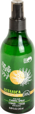 Спрей для волос Bio World Botanica уход бесцветная хна имбирь (245мл) - 