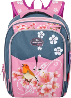 Школьный рюкзак Across ACS5-4 (синий/розовый) - 