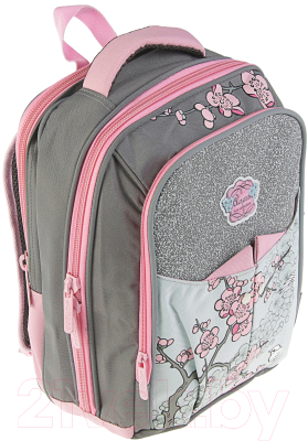 Школьный рюкзак Across ACS5-3 (серый/розовый)