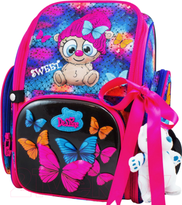 Школьный рюкзак DeLune 6-124 (синий/розовый)