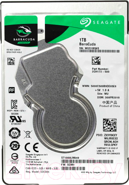 Жесткий диск Seagate Barracuda 1TB (ST1000LM049)