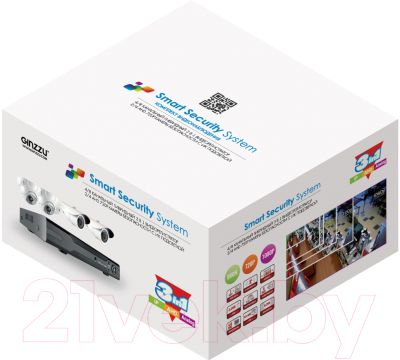Комплект видеонаблюдения Ginzzu HK-443D