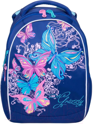 Школьный рюкзак Grizzly RG-868-4 (темно-синий)