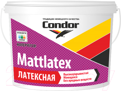 Краска CONDOR ВД Mattlatex (3.75кг, белый)