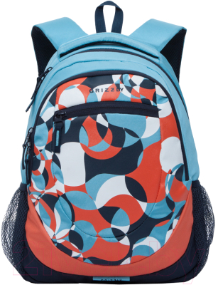 Школьный рюкзак Grizzly RD-751-1 (голубой/синий)