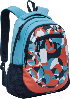 Школьный рюкзак Grizzly RD-751-1 (голубой/синий)