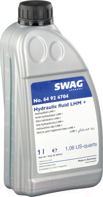 Жидкость гидравлическая Swag LHM-plus / 64924704 (1л, зеленый)