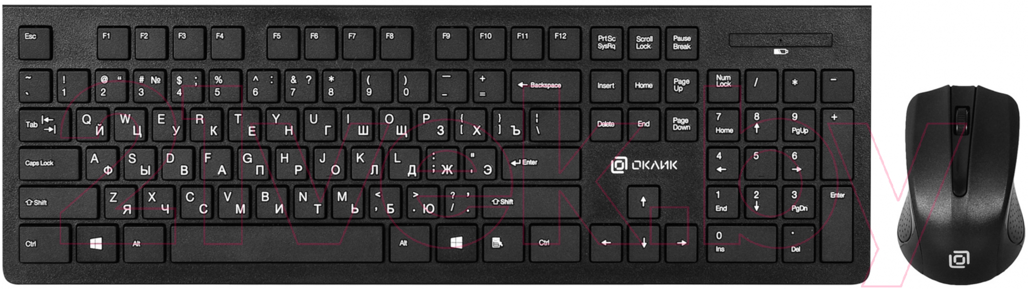 Клавиатура+мышь Oklick 250M