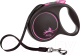 Поводок-рулетка Flexi Black Design ремень / 12356 (S, розовый) - 