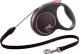 Поводок-рулетка Flexi Black Design трос / 12256 (S, розовый) - 