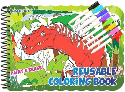 Раскраска Darvish Многоразовая. Динозавры / DV-12959-1