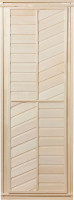 Деревянная дверь для бани Банные Штучки Штучки 32215 (горизонтально-диагональные) - 