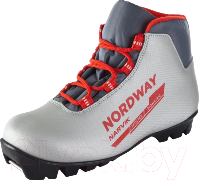Ботинки для беговых лыж Nordway 15NVJB0131 / 15NRVJB-01 (р.31, красный)