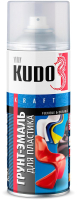 Грунт-эмаль Kudo Для пластика RAL 3005 / KU-6010 (520мл, бордовый) - 