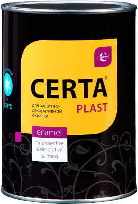 

Эмаль Certa, Черный, Plast