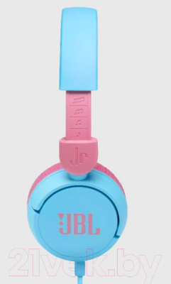 Наушники-гарнитура JBL JR310 / JR310BLU (голубой/розовый)